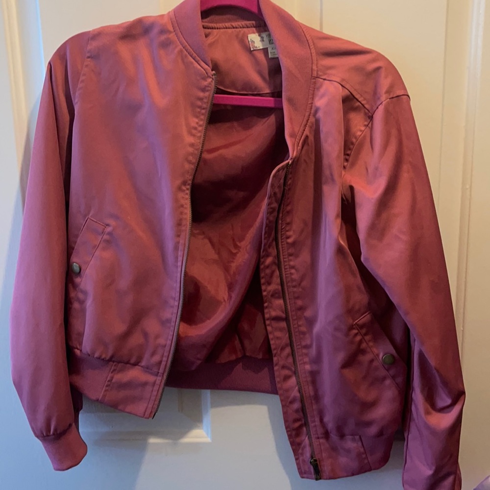 Pink bomber jacket great condition